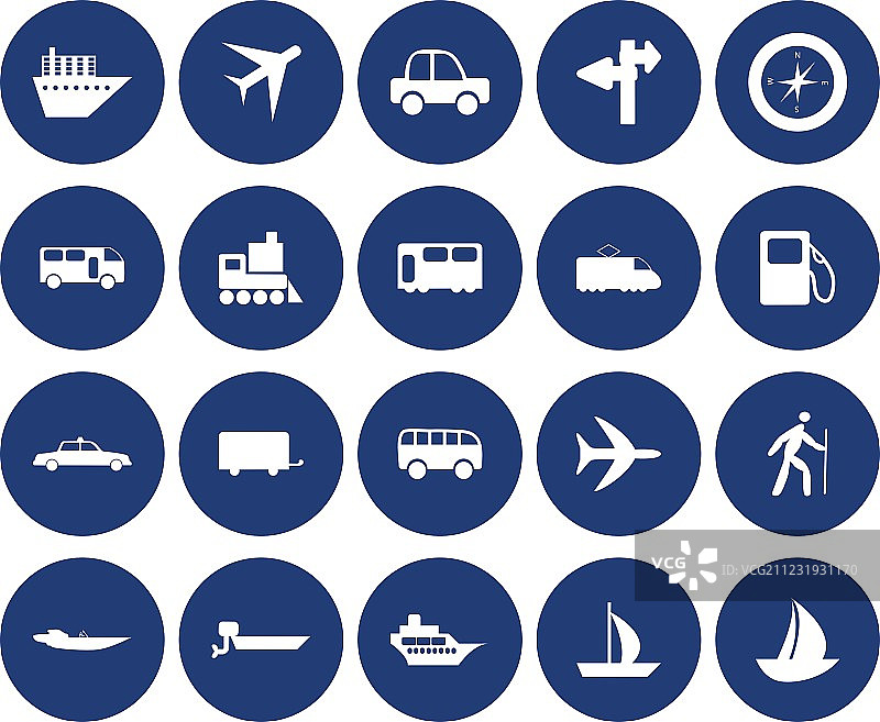 交通运输图标合集图片素材