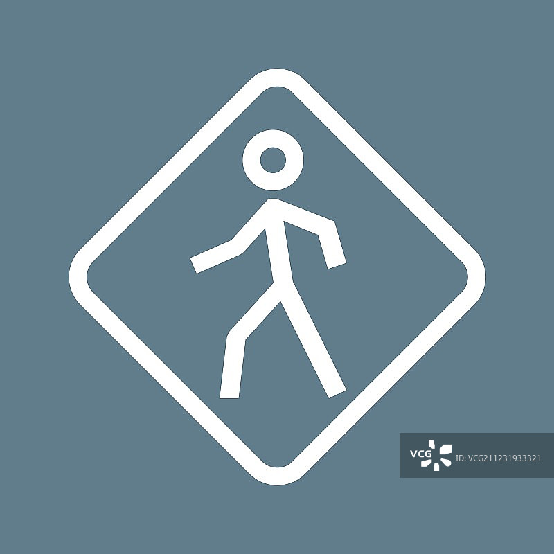 行人标志图片素材