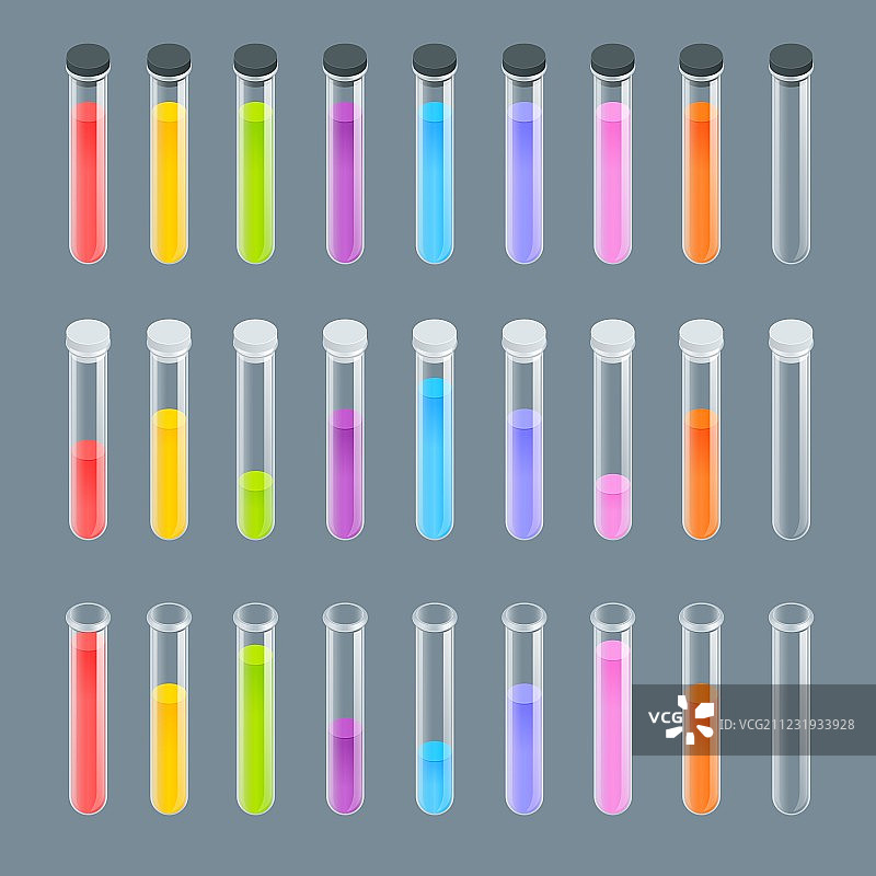化学试管象形图集锥形瓶图片素材