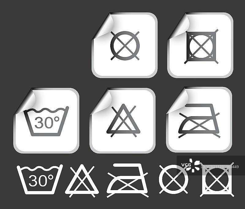 洗衣贴纸图片素材