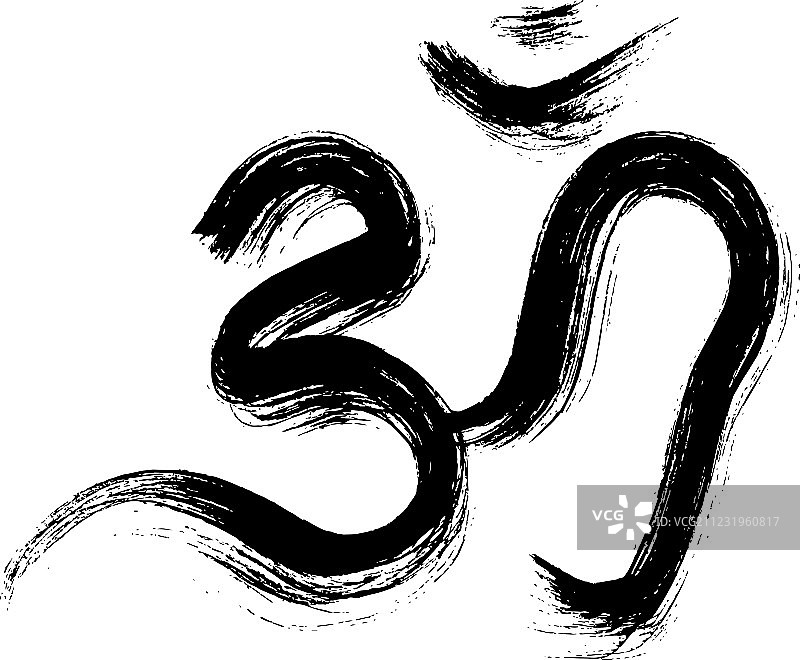 泰米尔语印度教Om符号标志图片素材