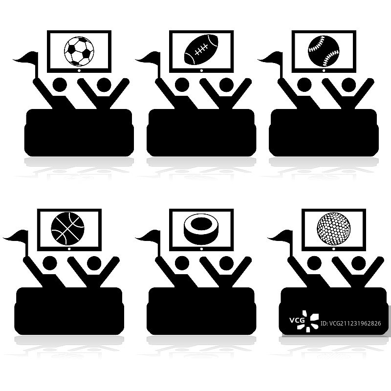 电视上的体育节目图片素材