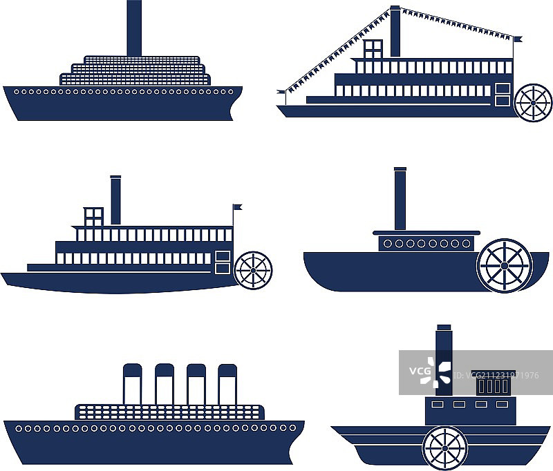 蒸汽船图片素材
