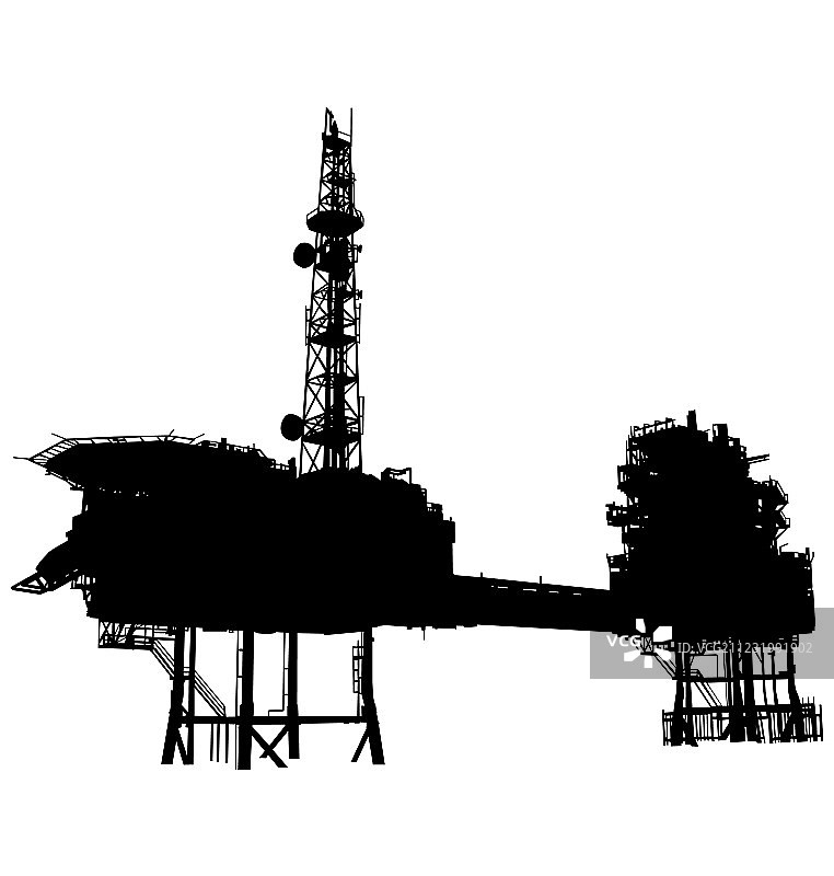 海上石油平台图片素材