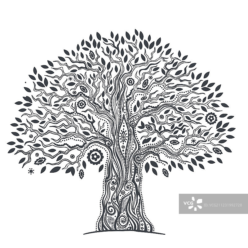 独特的民族生命之树图片素材