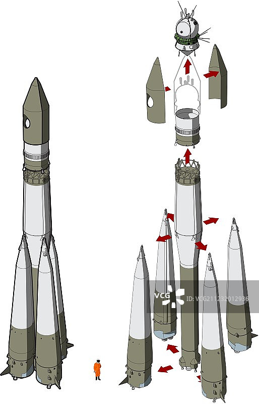 太空火箭信息图图片素材