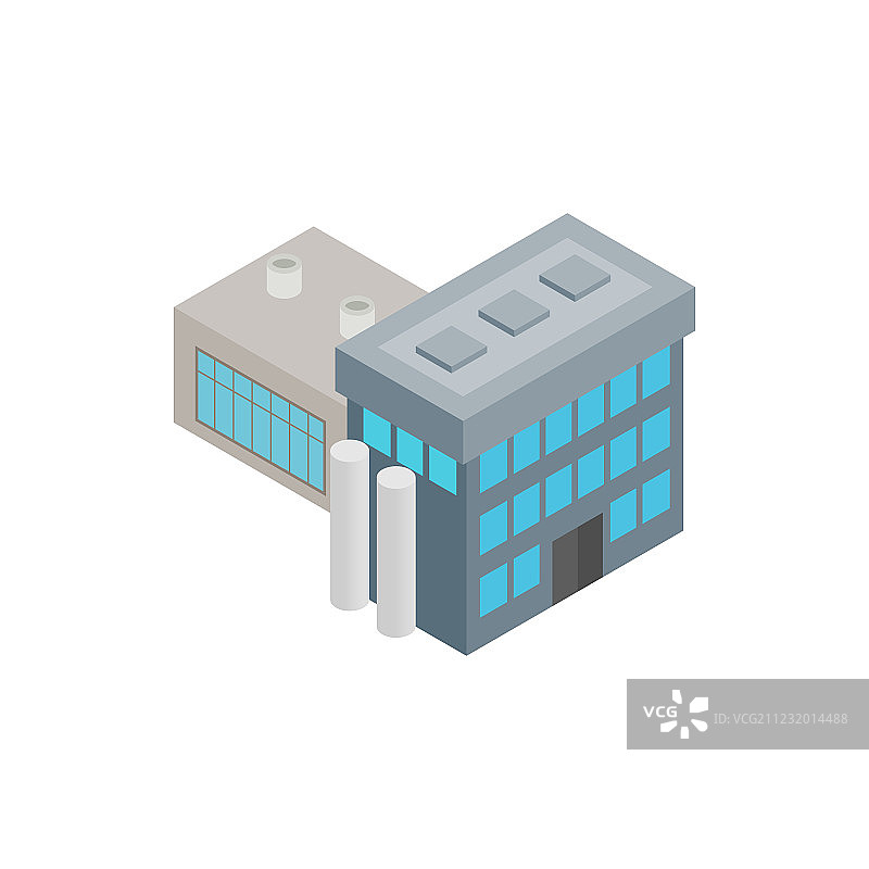 工厂2.5D图标图片素材