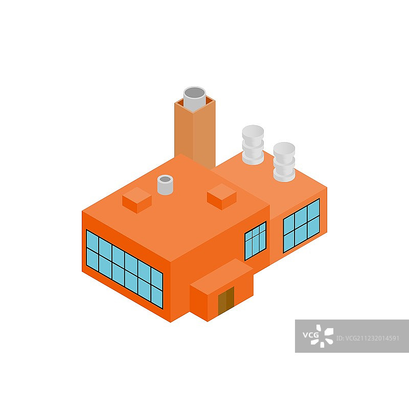 工厂2.5D图标图片素材