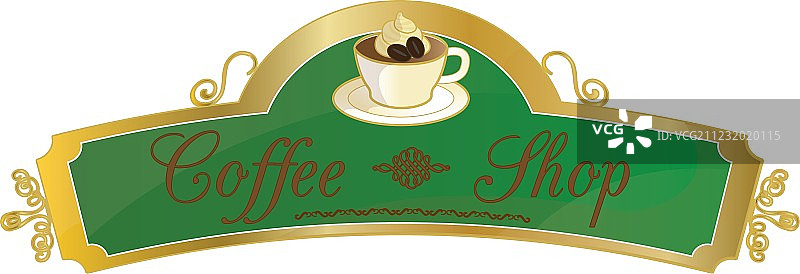 咖啡店招牌图片素材