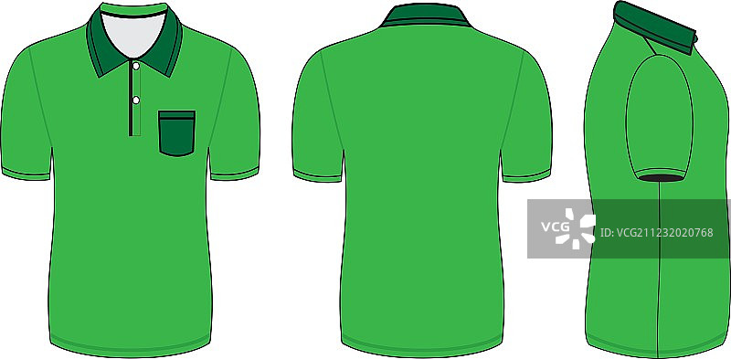 马球衫设计模板图片素材