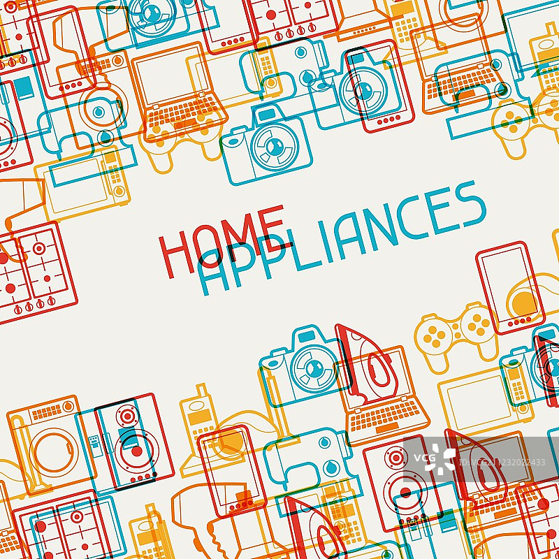 家用电器和电子产品背景图片素材