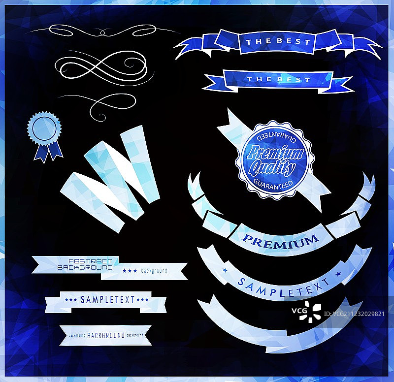 复古丝带剪贴簿素材图片素材