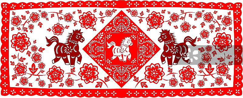 中国新年马图片素材