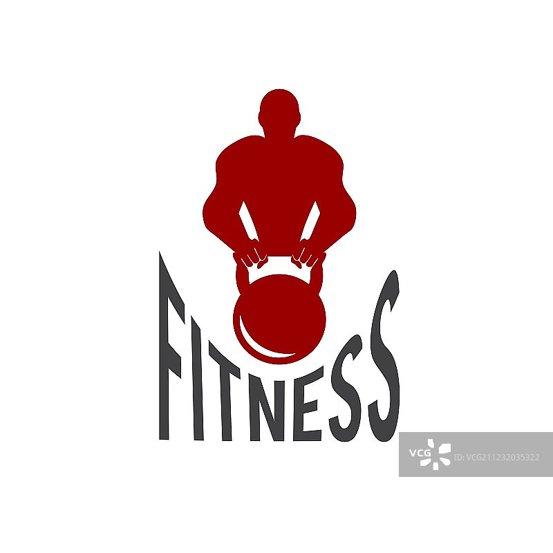 健身模特与壶铃图片素材