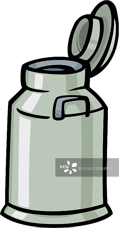 卡通牛奶罐剪贴画图片素材