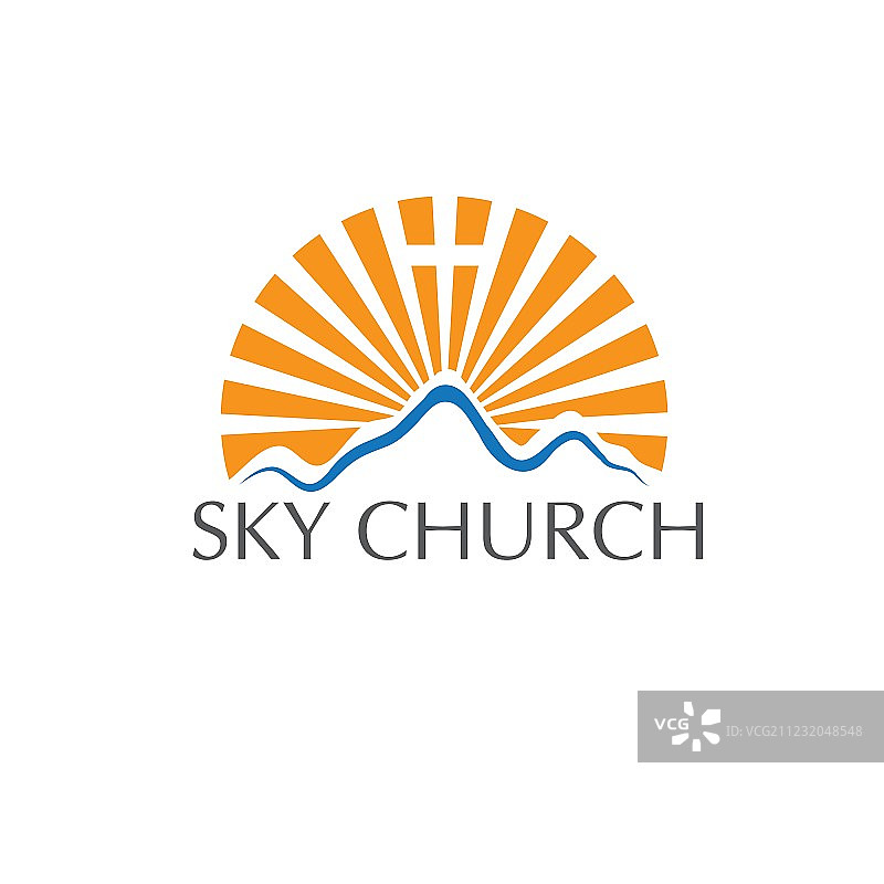 天空教堂概念图片素材