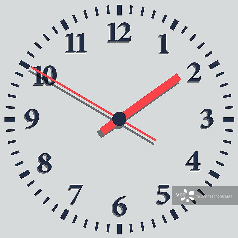 壁挂式数字钟图片素材