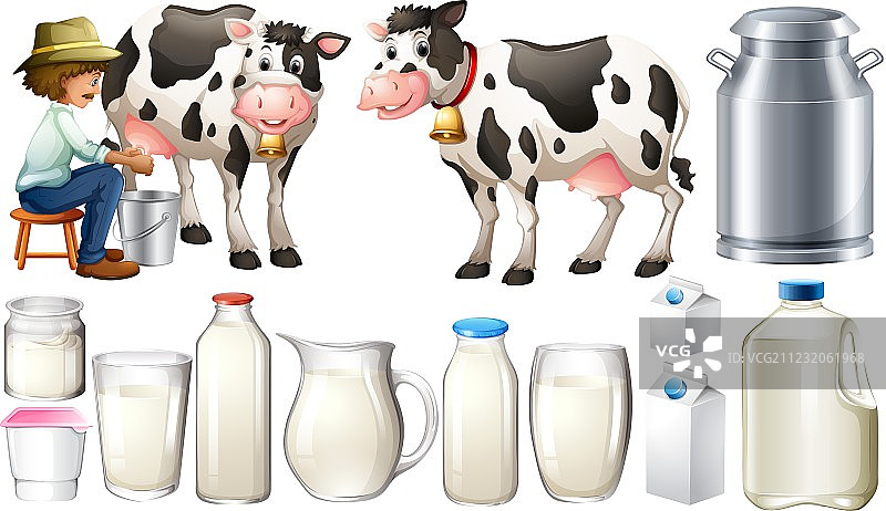 新鲜牛奶图片素材