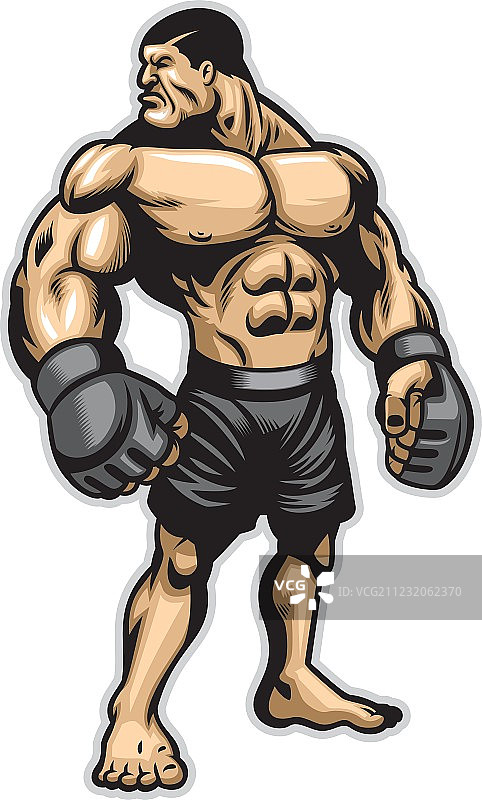 重量级肌肉斗士图片素材