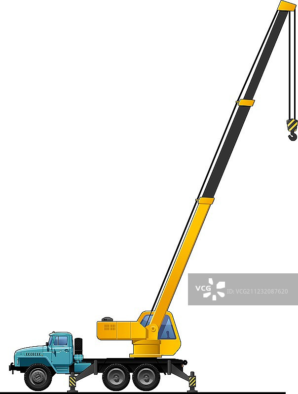 卡车起重机图片素材