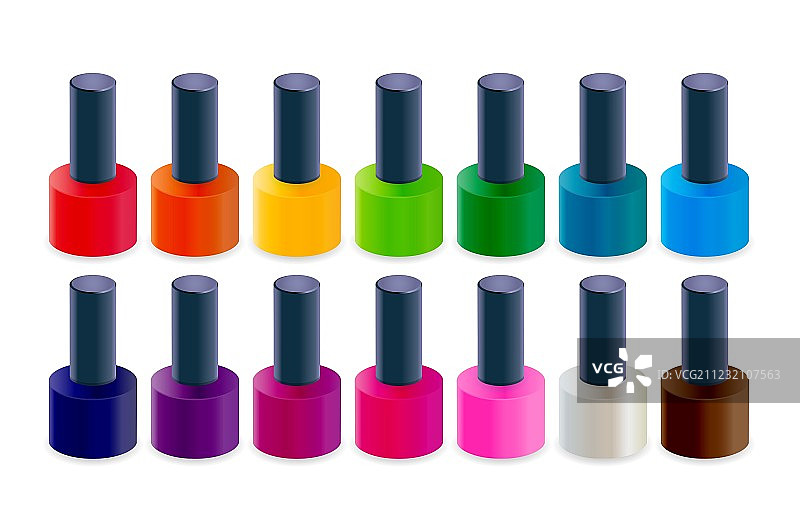 逼真指甲油图片素材