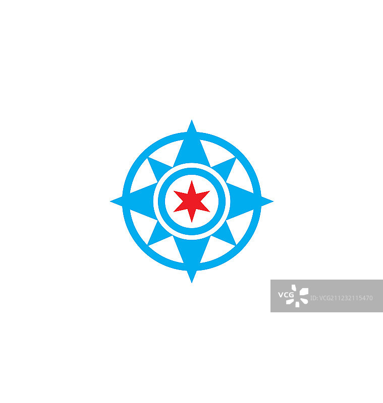 北极星抽象标志图片素材