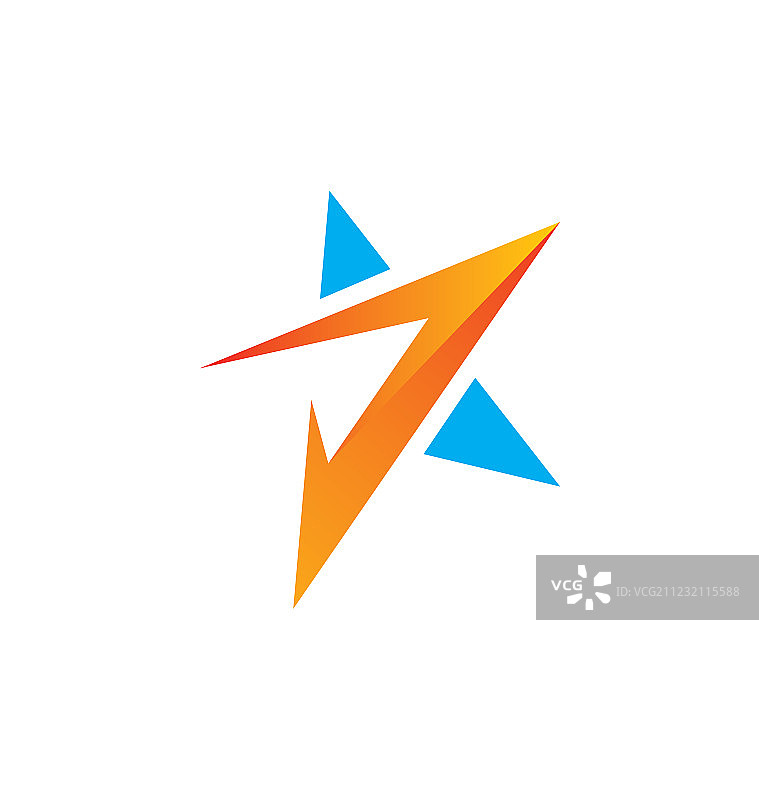 星星符号抽象箭头标志图片素材
