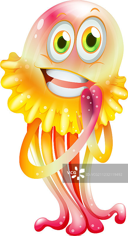 色彩鲜艳的水母图片素材