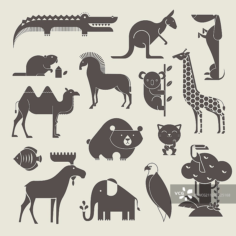 动物套装图片素材