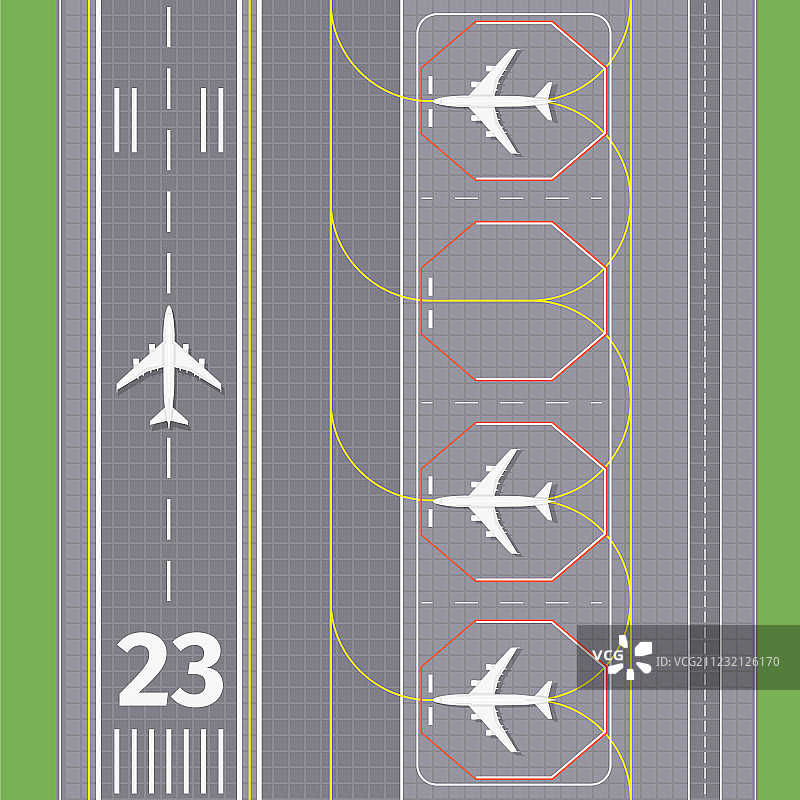 机场着陆跑道图片素材