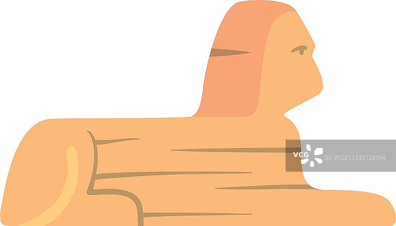 埃及斯芬克斯纪念碑的传统标志图片素材