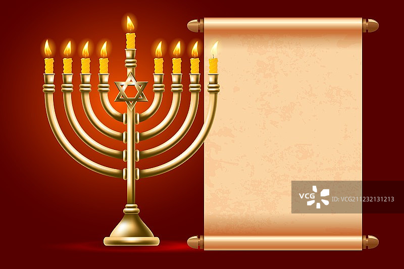 黑色背景上的发光蜡烛特写图片素材