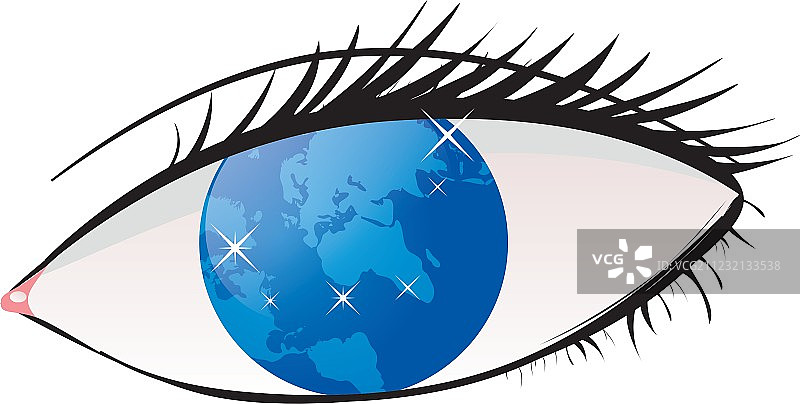 眼中的星球图片素材