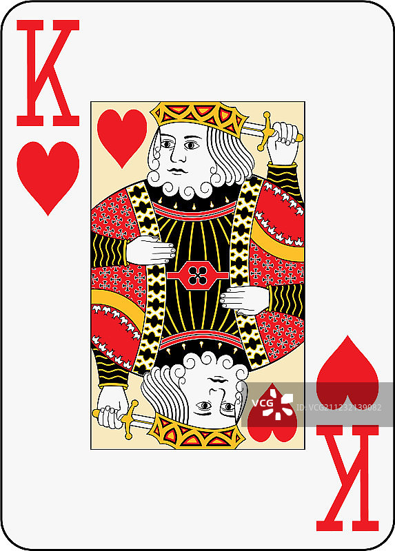 巨型红桃K纸牌图片素材