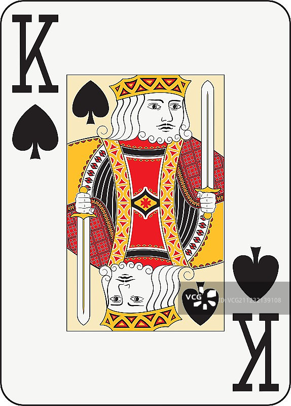 巨型黑桃国王牌图片素材