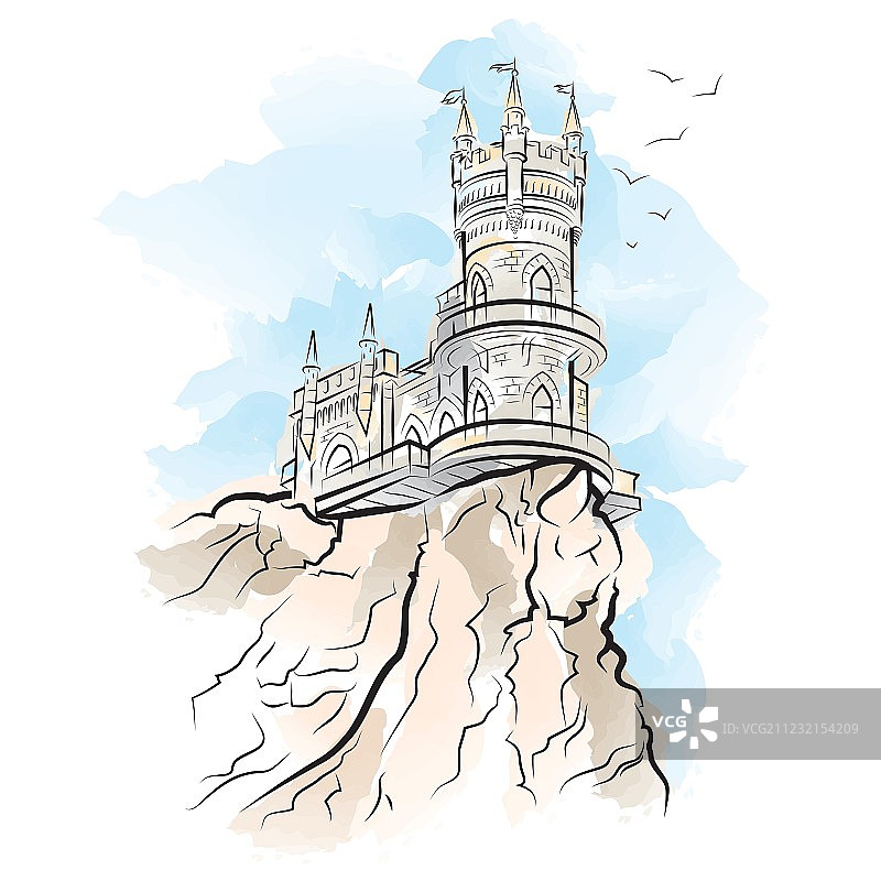 雅尔塔燕子堡图片素材