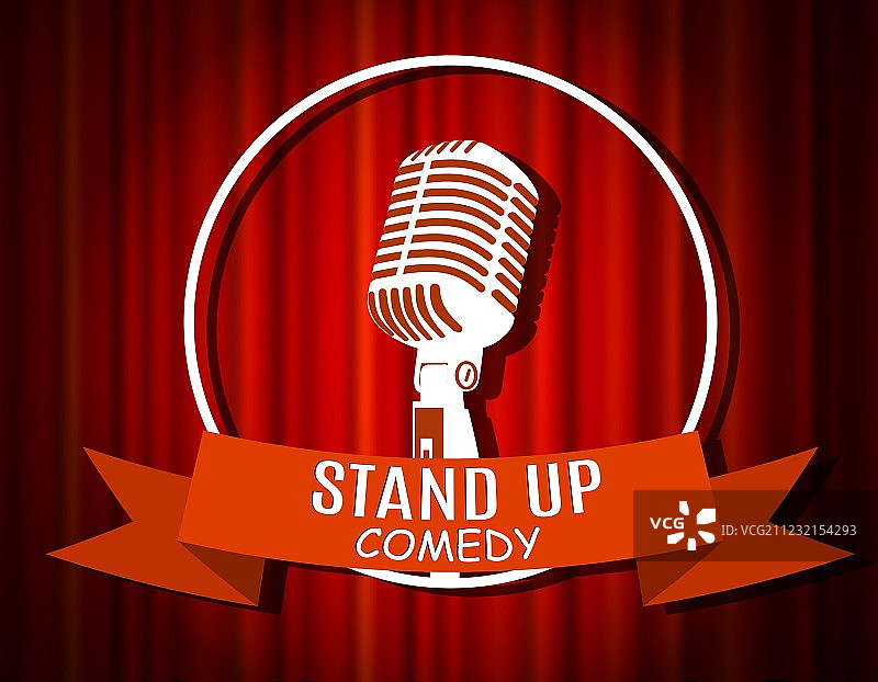 复古白色剪影麦克风图片素材