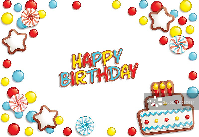 生日糖果图片素材