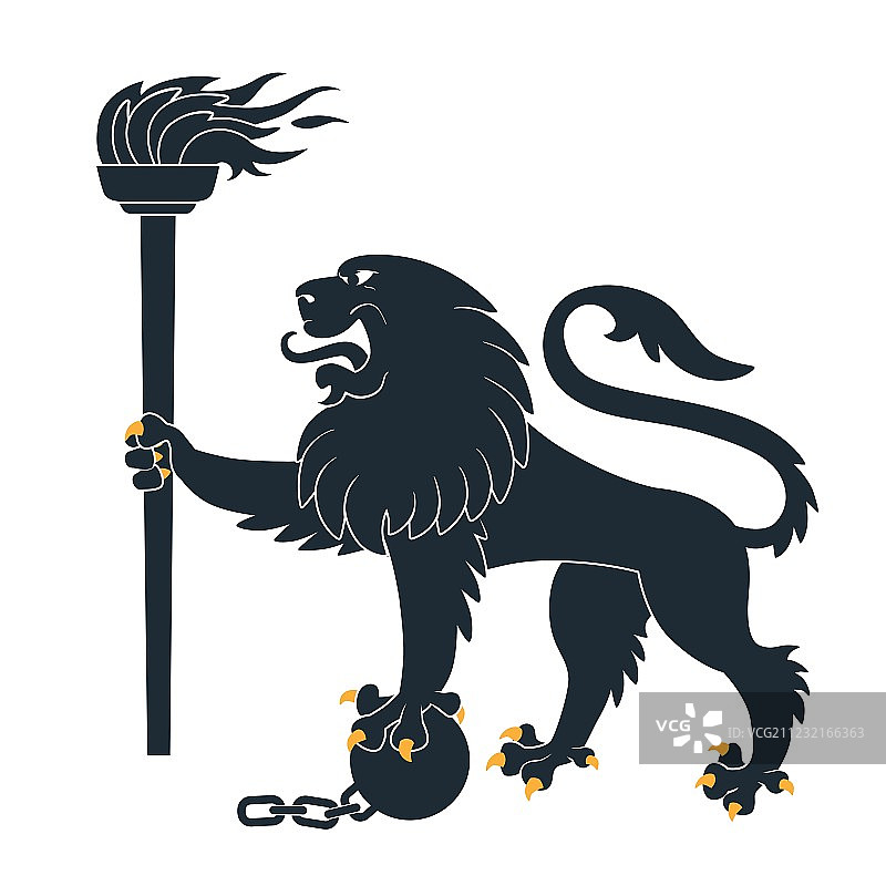 纹章狮子图片素材