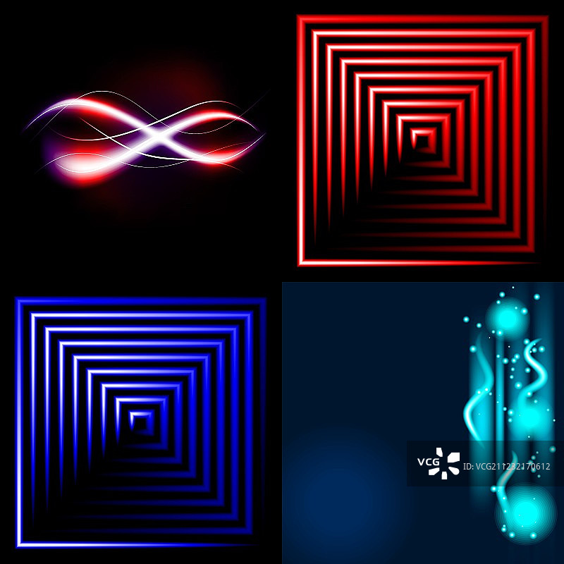 精美发光霓虹灯抽象合集图片素材