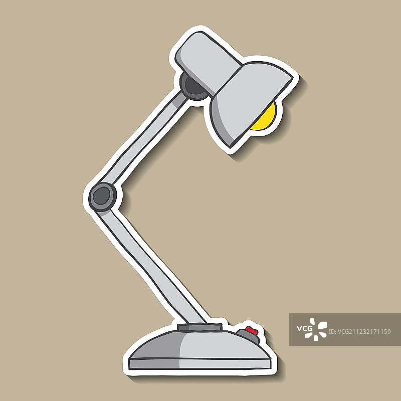 纸上的按钮台灯图片素材