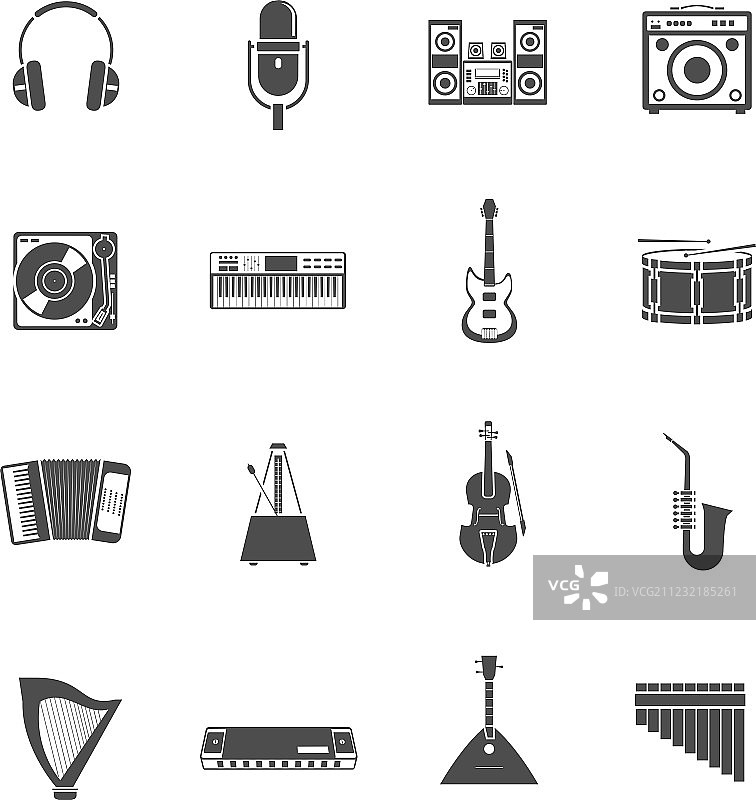 乐器图标合集图片素材