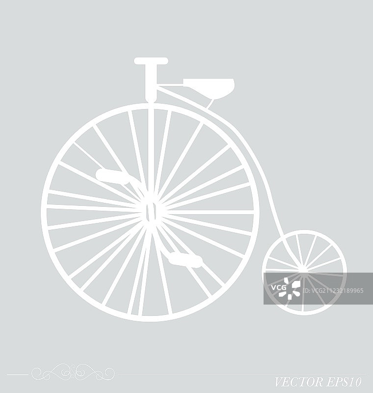 复古自行车背景图片素材