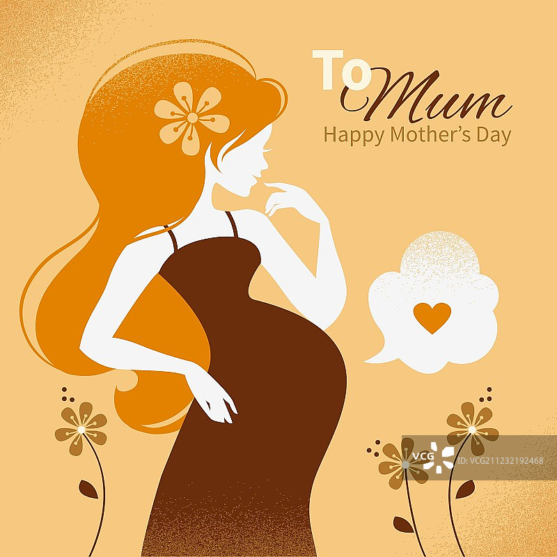 复古孕妇图片素材