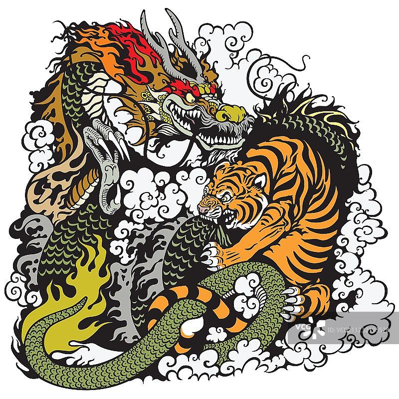 龙虎斗图片素材