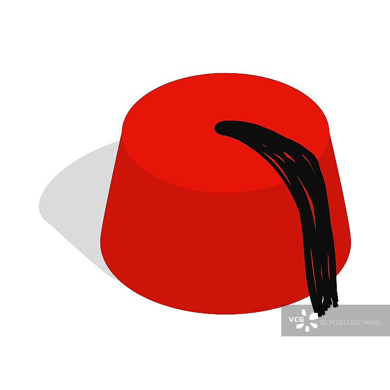 土耳其毡帽图标2.5D风格图片素材