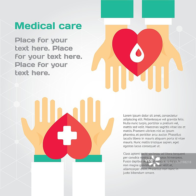 手递爱心的医疗捐赠图片素材