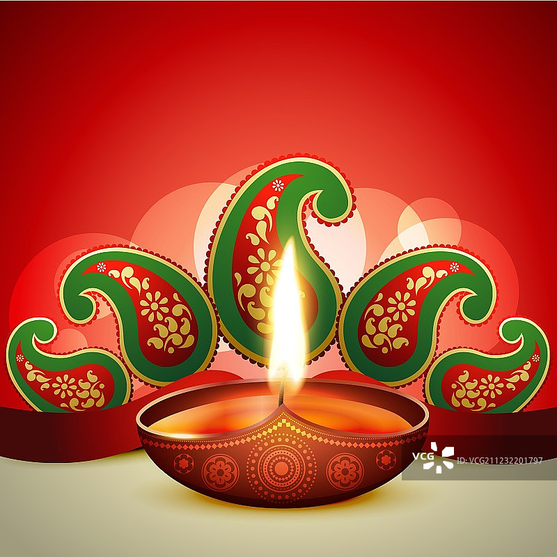 排灯节油灯图片素材