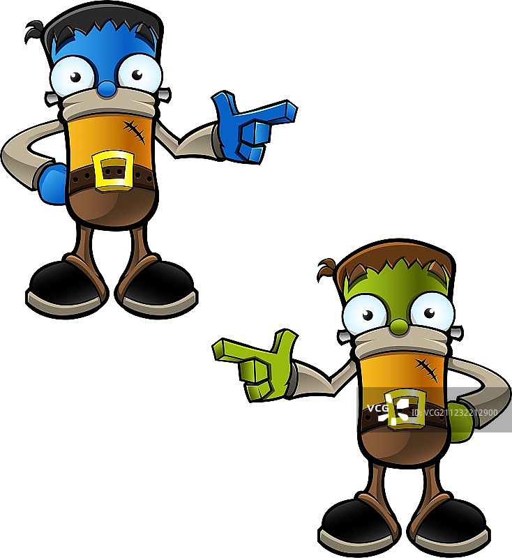 万圣节怪物指向图片素材