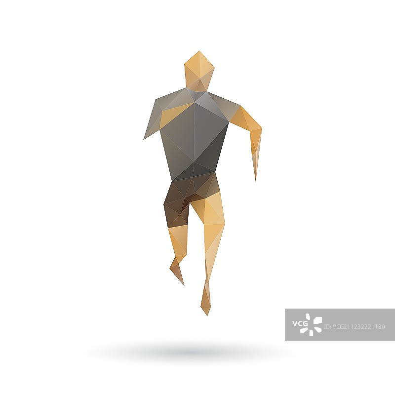 跑步的运动男人图片素材